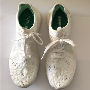 Adidas Pure Boost White Running Shoes 7.5